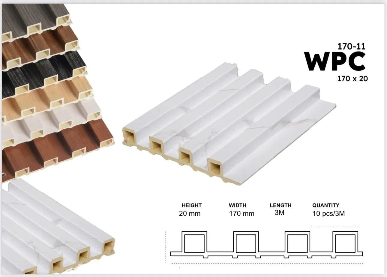 Composite PVC WPC Wall Panel 3D Wood Wholesale
