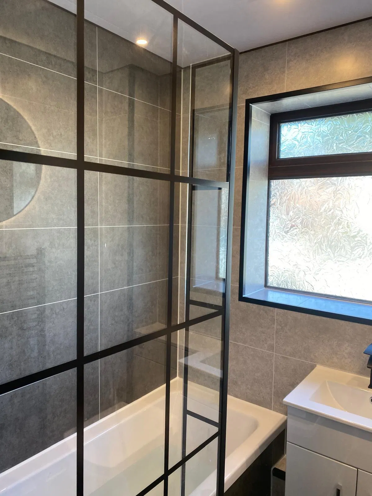 UK Market PVC Wall Panel 600mm Width Tile Effect Bathroom Decoration