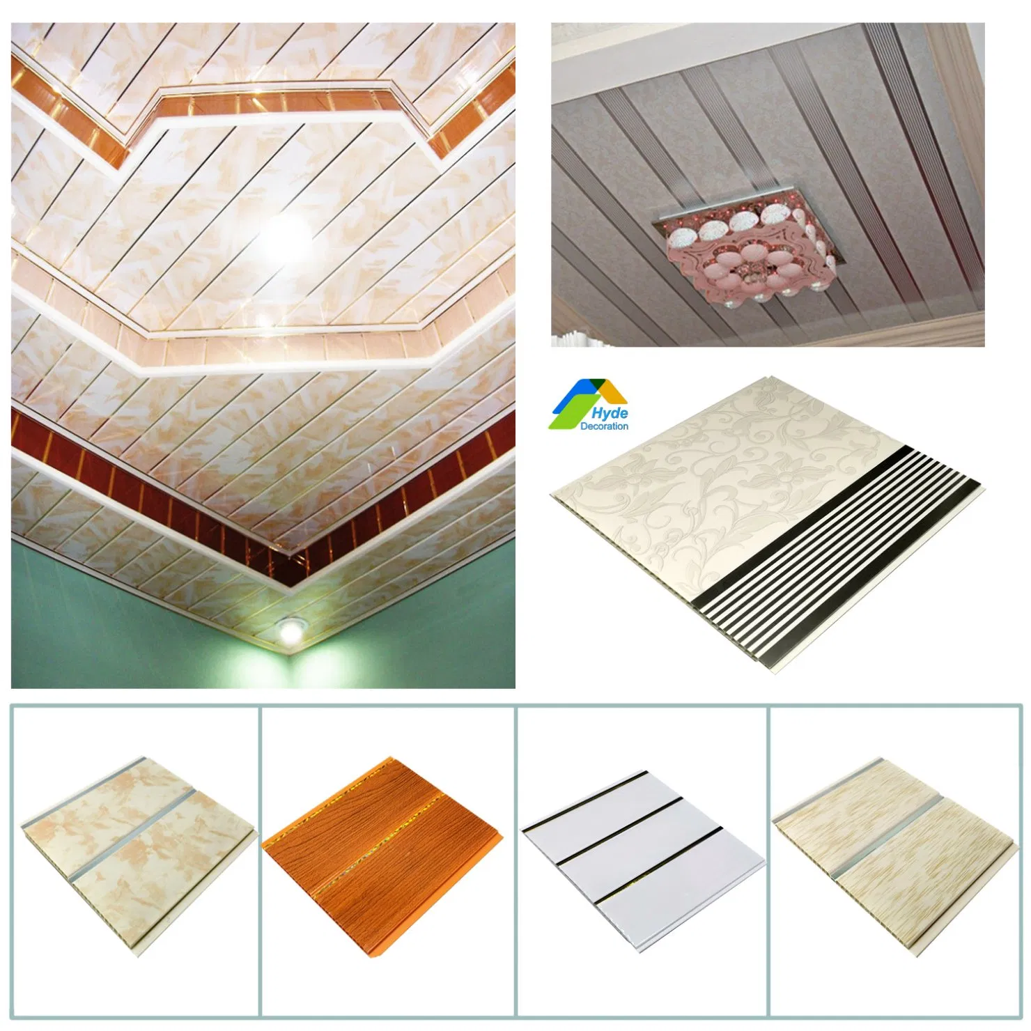PVC Ceiling Panel Customization 300mm 250mm OEM