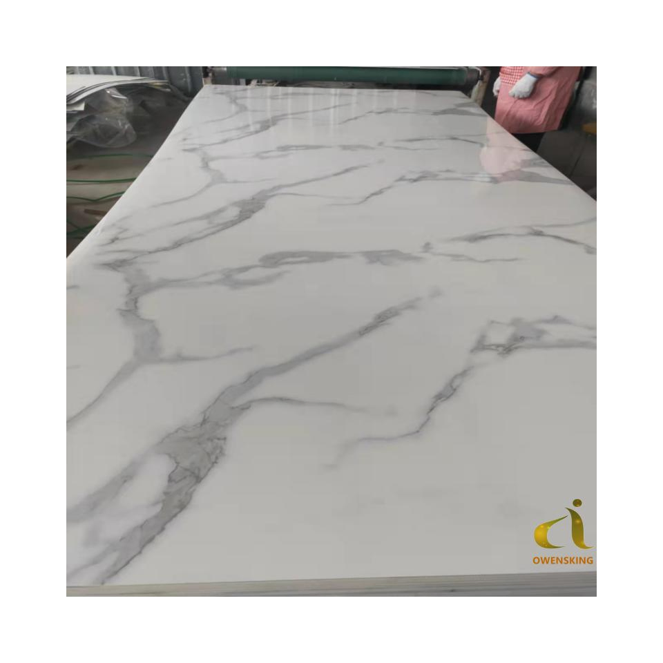 UV Wall Panel 3mm Thickness PVC Marble 2.44m X 2.22m