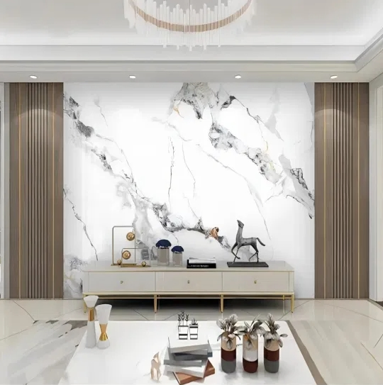 PVC Wall Panel WPC Plastic Wood Veneer Bamboo Charcoal 3D Marble Sheet Interior Decorative Building Material