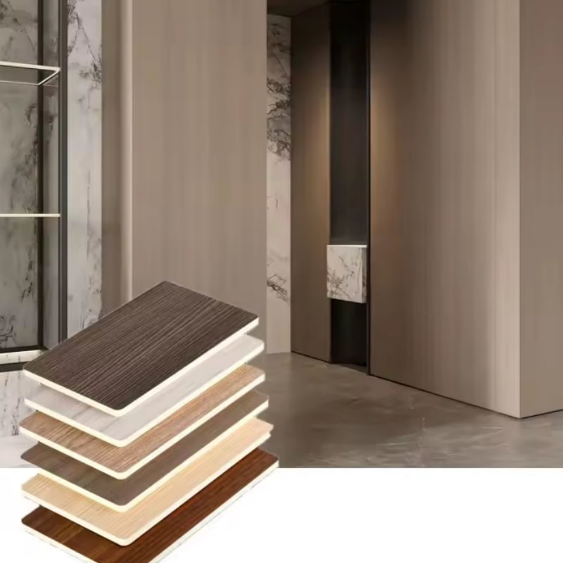 Decorative Panels with Stone and Metal Patterns PVC Bamboo Sheets Wood Fiber