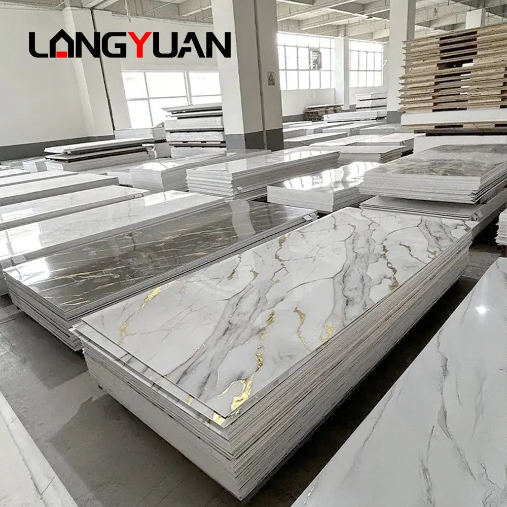 PVC Marble Wall Panel 2.9m/2.44*2.2m Home Flexible Decoration Material